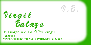 virgil balazs business card